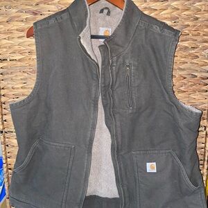 Carhartt Sherpa Lined Vest in Grey